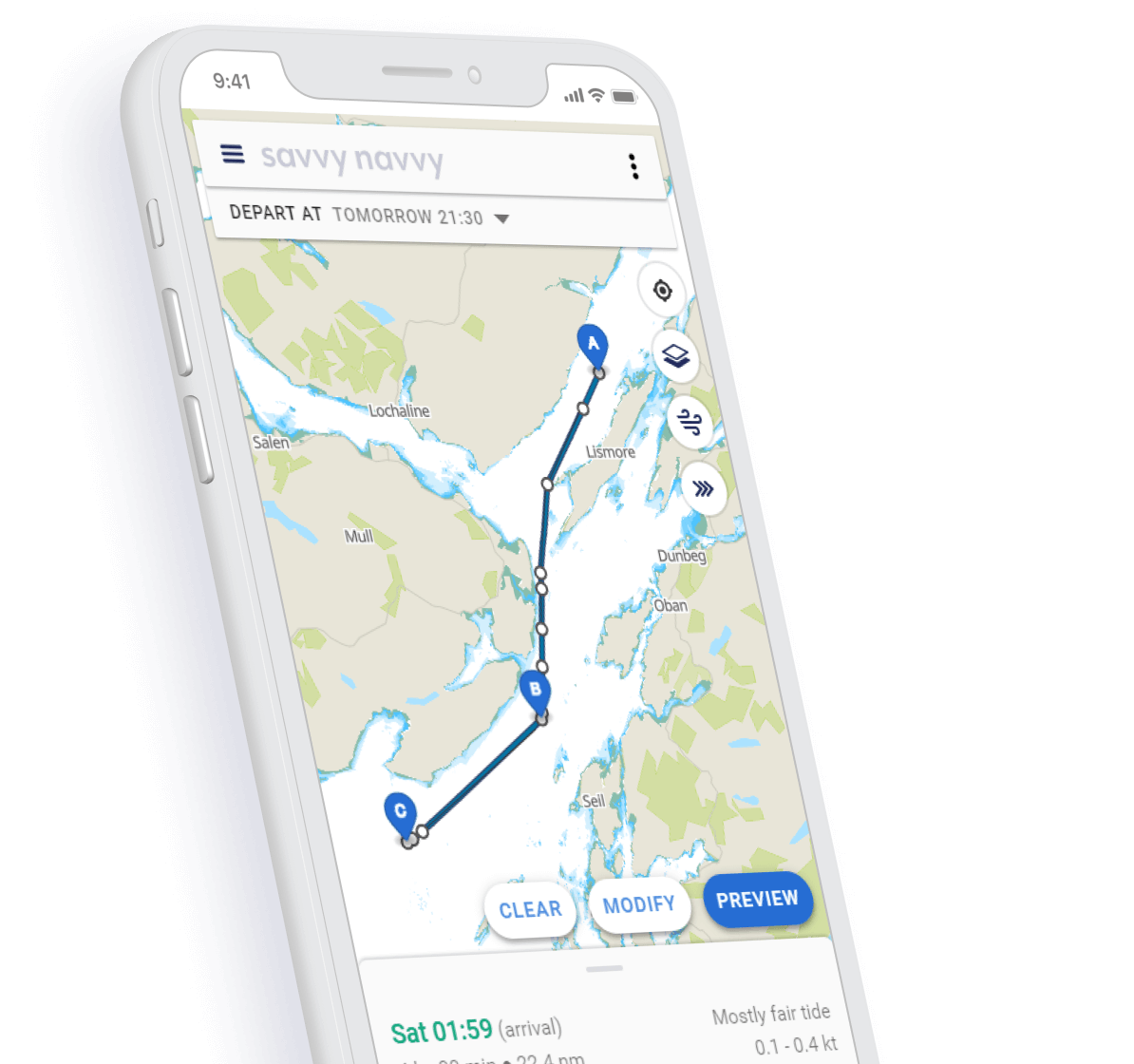 The Sailing Navigation App savvy navvy